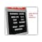 Cosco Character Kit, Letters, Numbers, Symbols, White, Helvetica, 258 Pieces 098233 - alternate 3